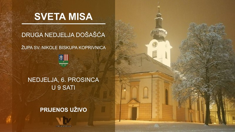 You are currently viewing Uživo prijenos sv. mise – 2. nedjelja došašća iz župe sv. Nikole biskupa
