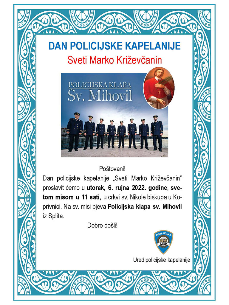 Read more about the article Dan policijske kapelanije