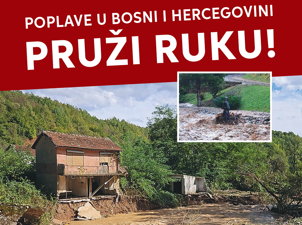 Read more about the article KOLEKTA ZA STRADALE U POPLAVAMA U BiH: „PRUŽI RUKU“