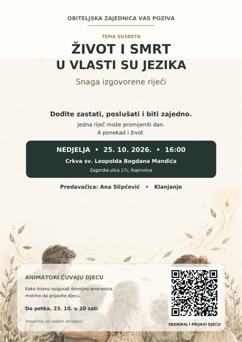 Trenutno pregledavate Tribina za obitelji